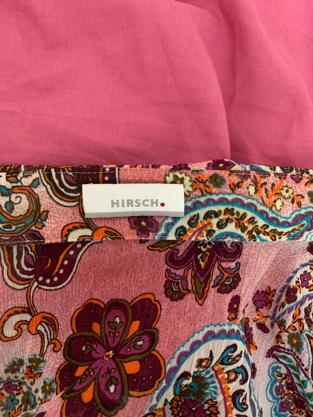 vintage pink paisley shirt