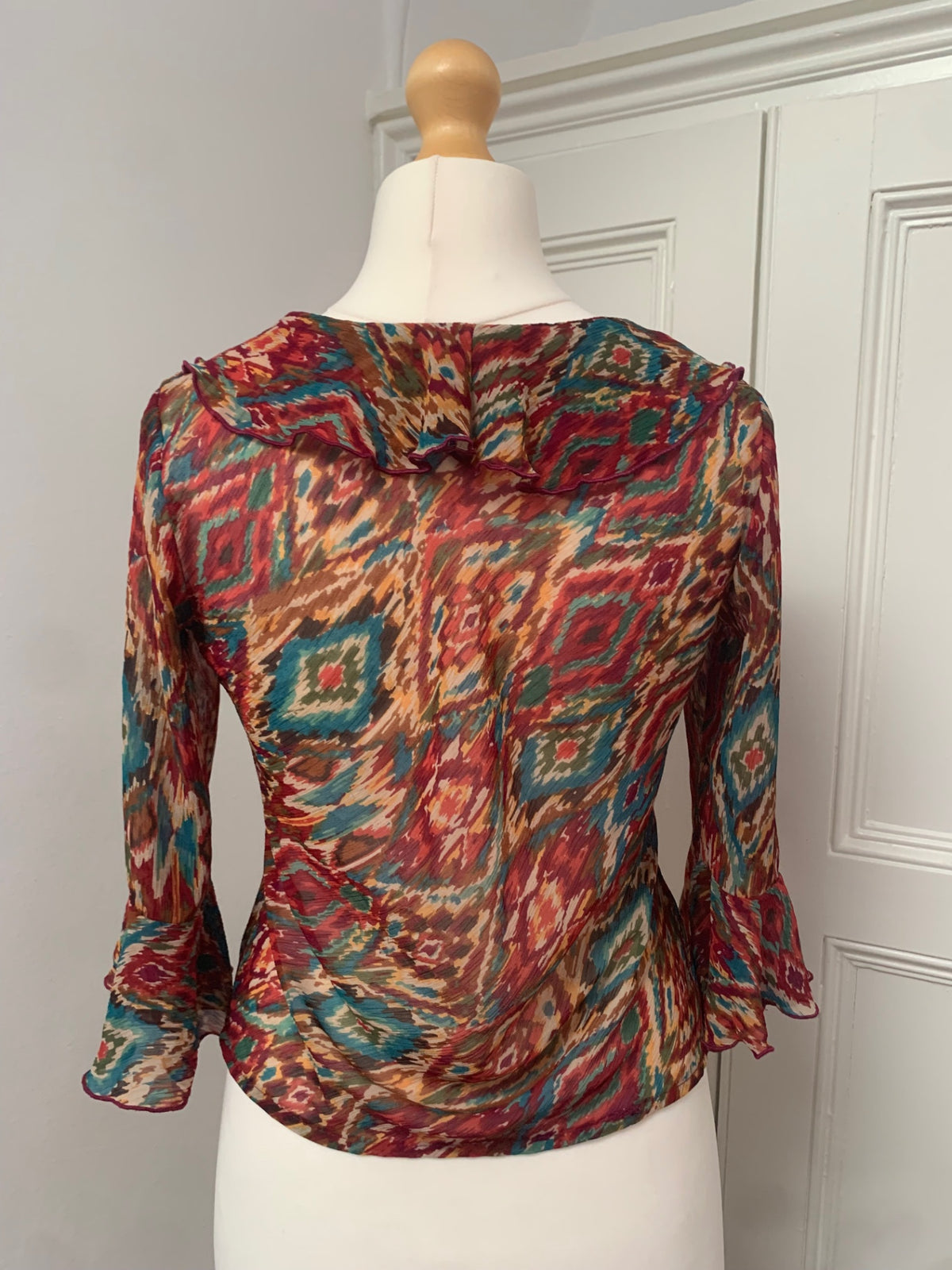 colourful matching top & cardigan