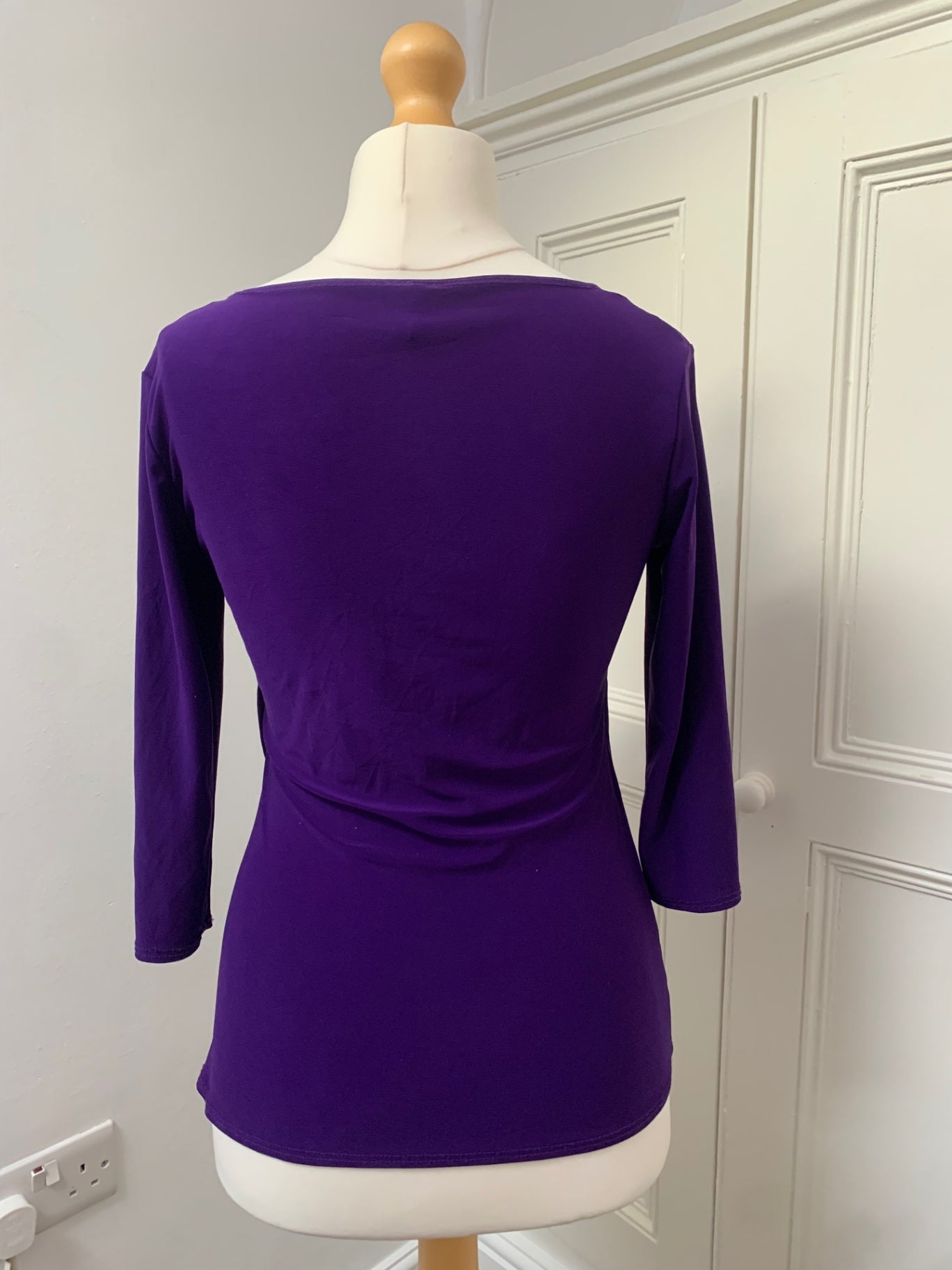 vintage purple wrap top