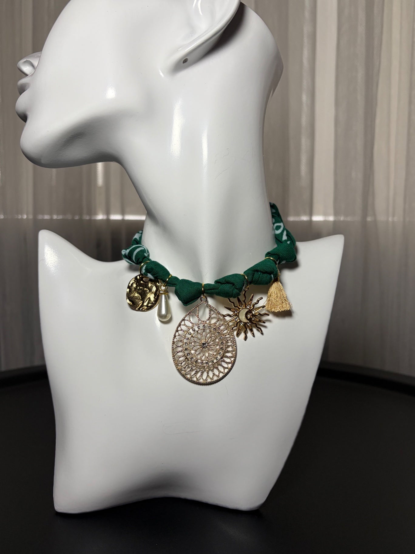 Bandana charm necklace 