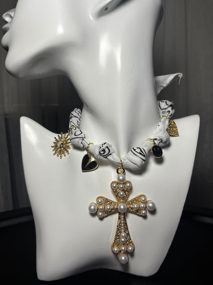 Bandana charm necklace 