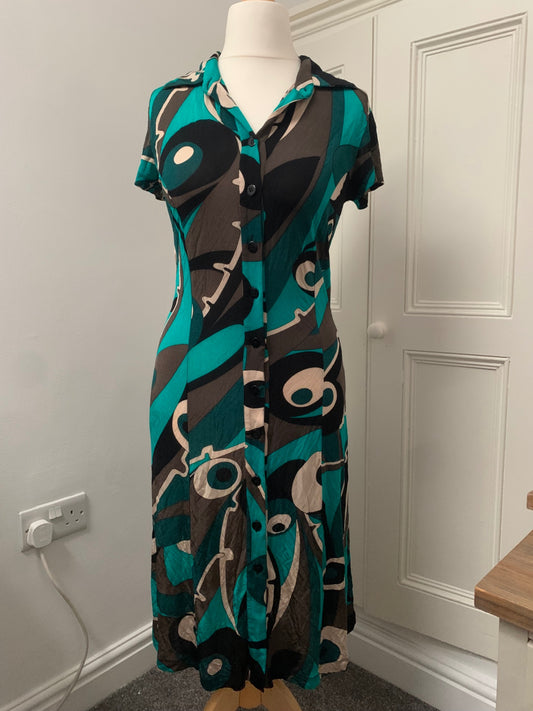italian vintage geometric dress