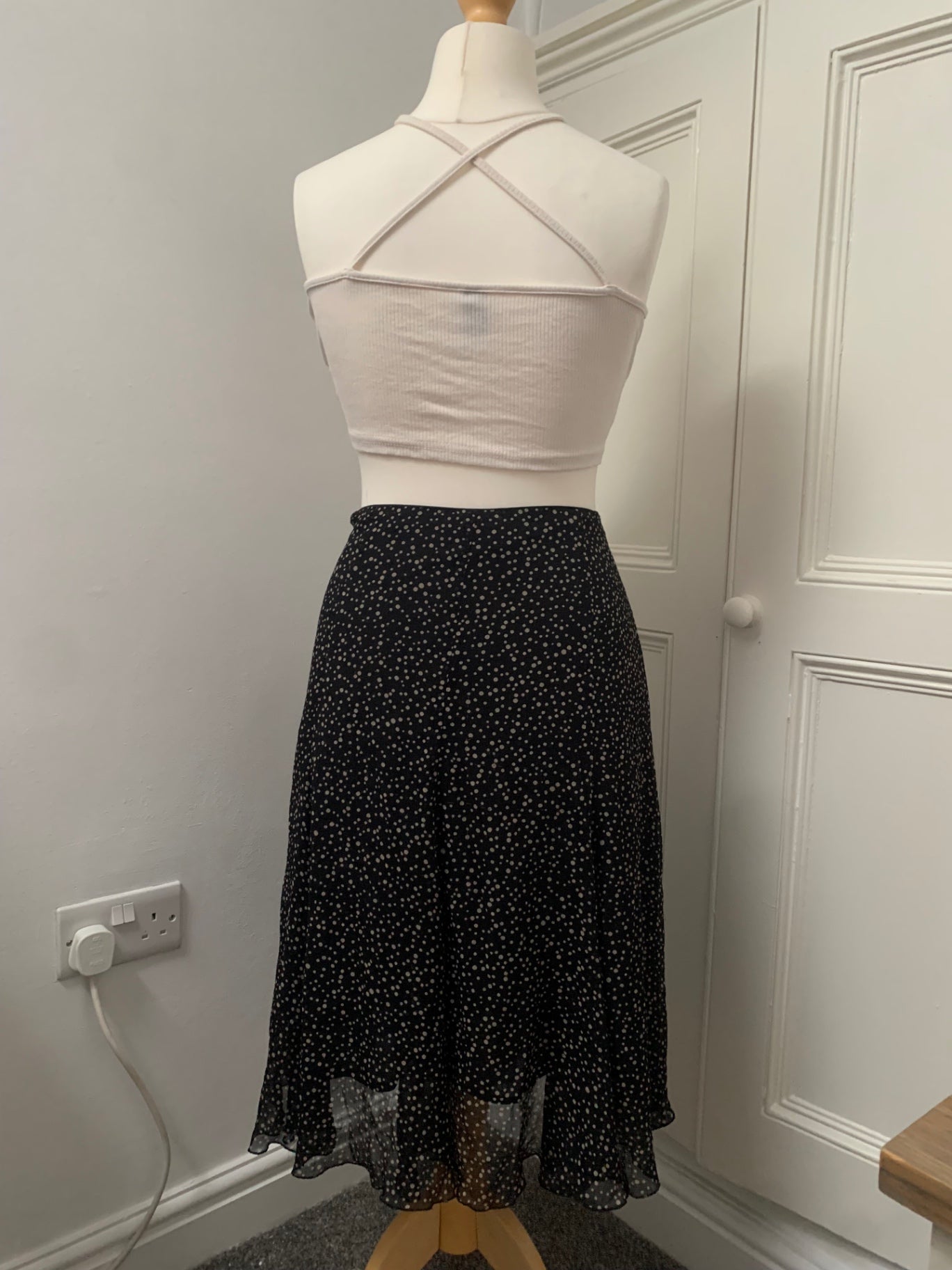 polka dot skirt