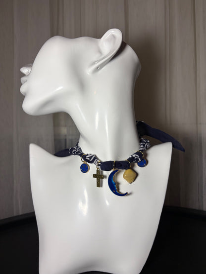Bandana charm necklace 