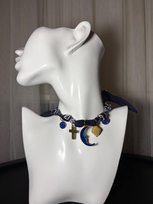 Bandana charm necklace 