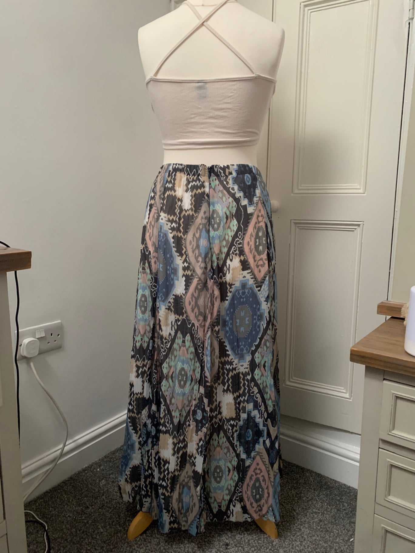 vintage gerry weber geometric maxi skirt