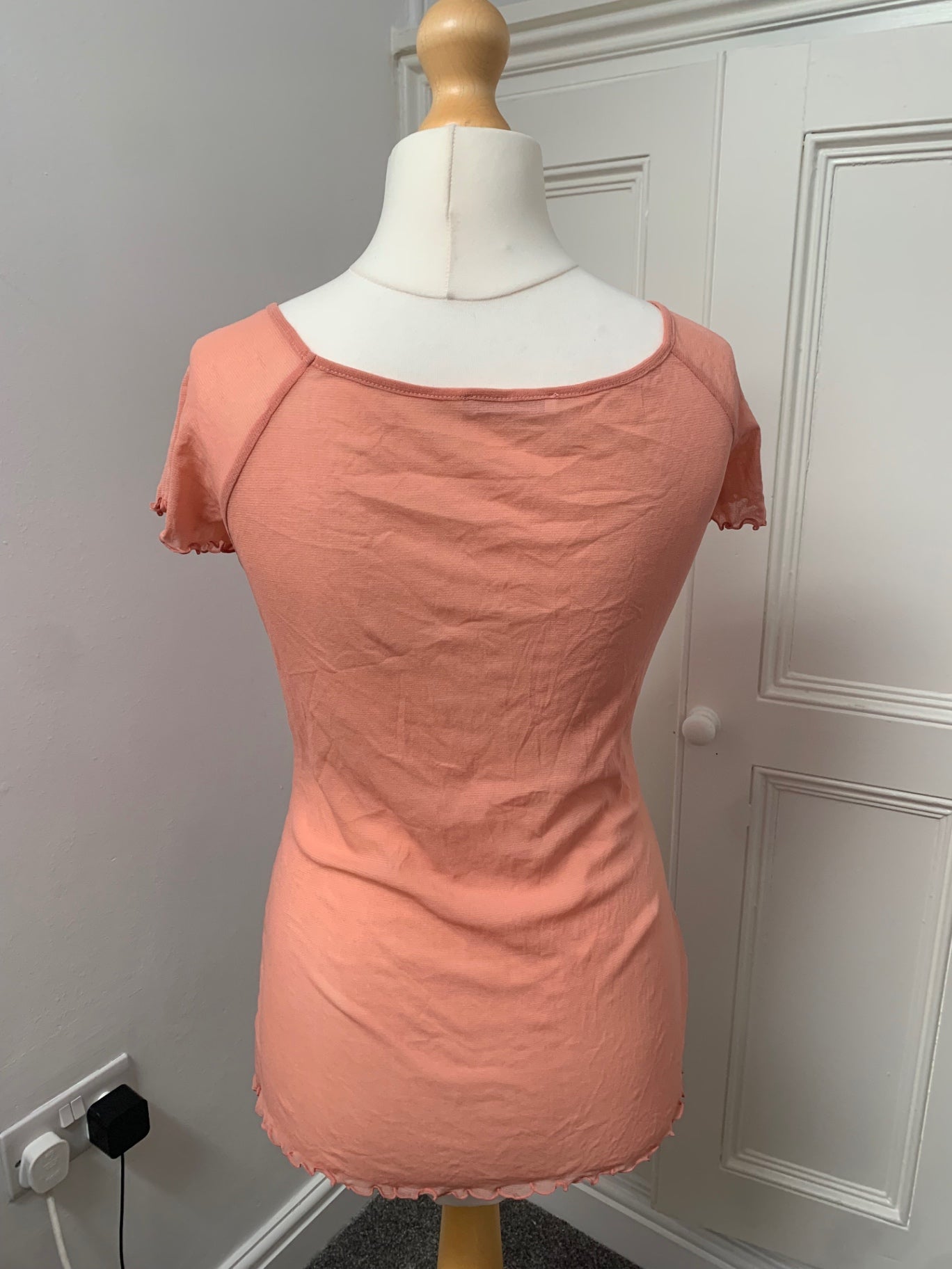 vintage promod rose mesh top 