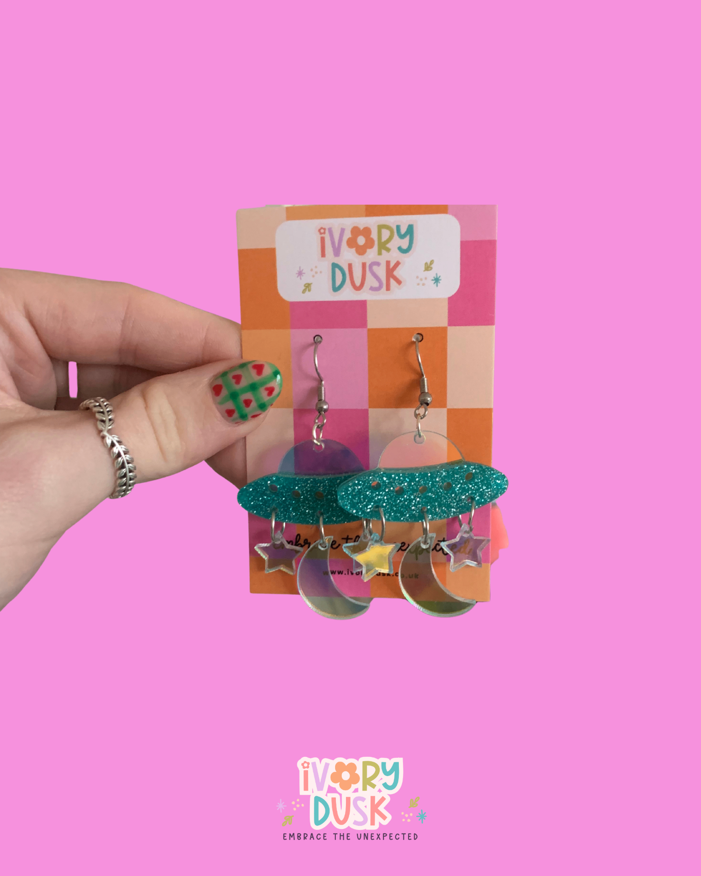 Spaceship earrings