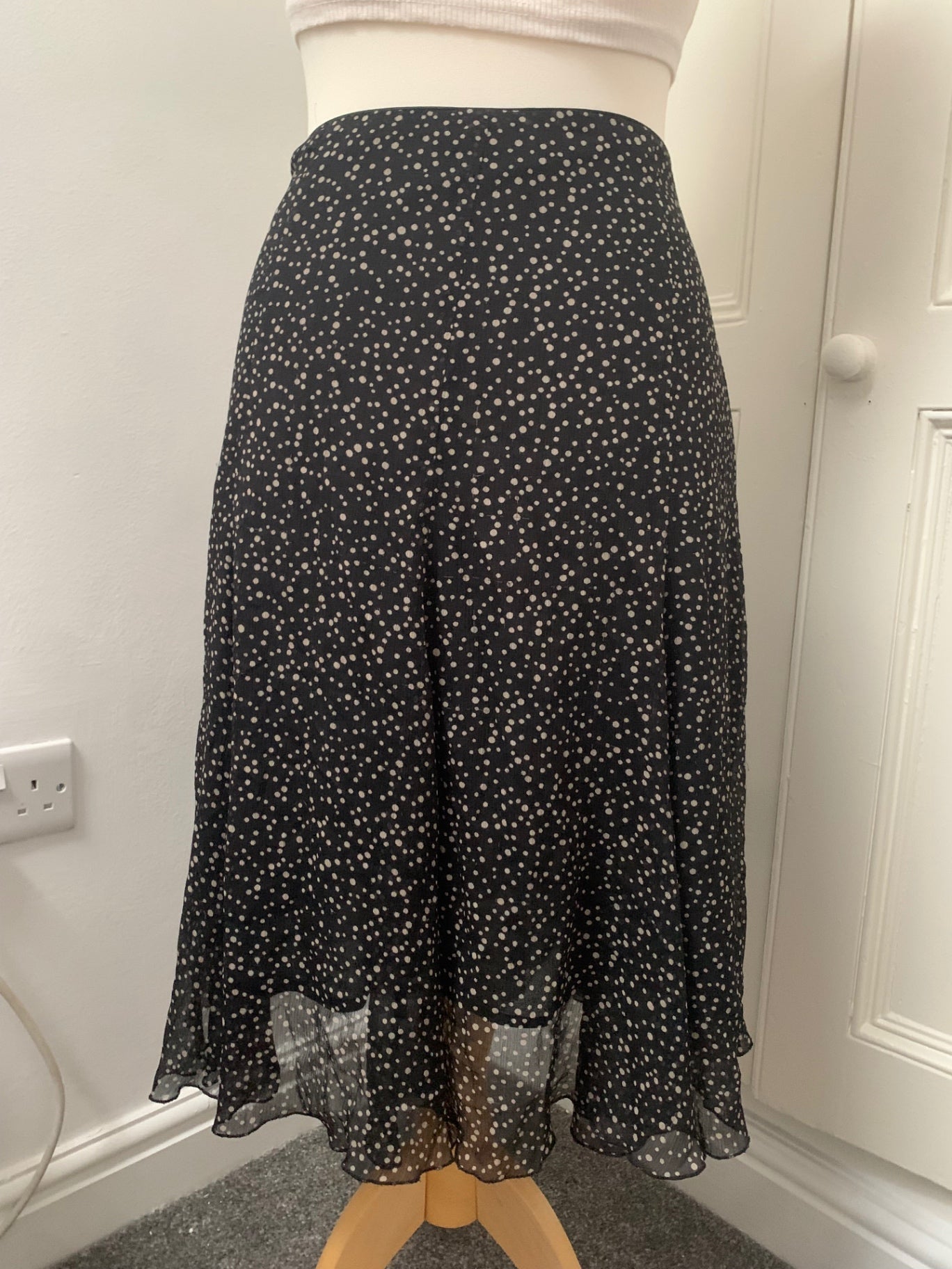 polka dot skirt