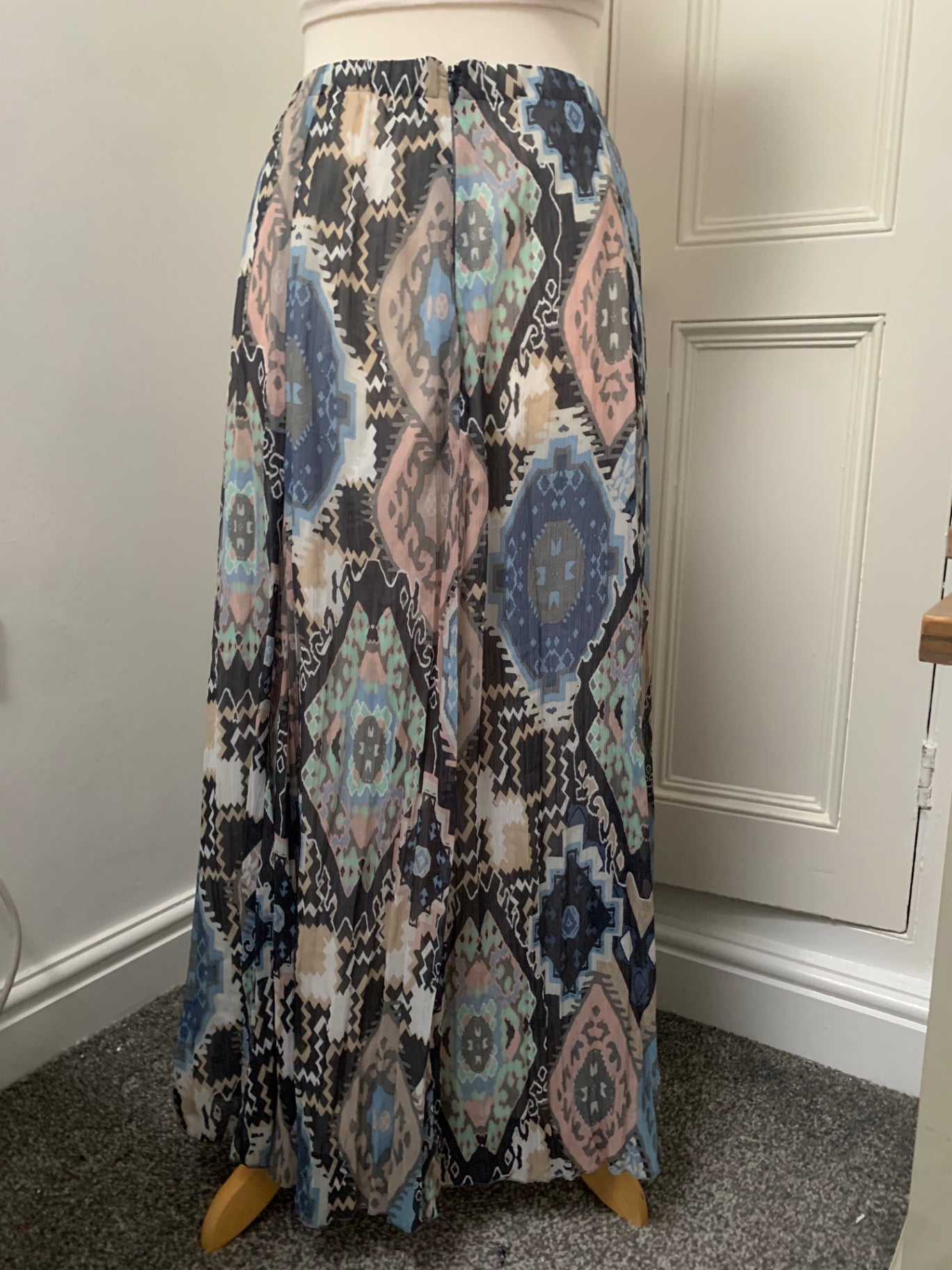 vintage gerry weber geometric maxi skirt