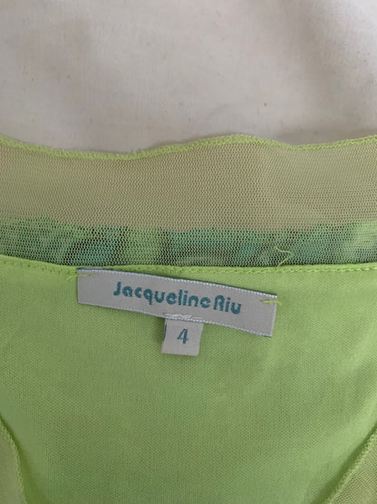 vintage green floral jacqueline riu top