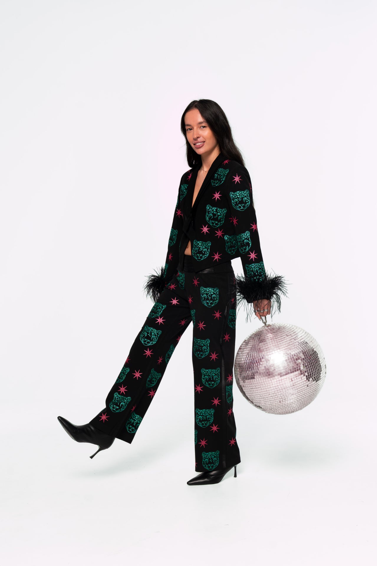 Leopard Starry Tuxedo suit 