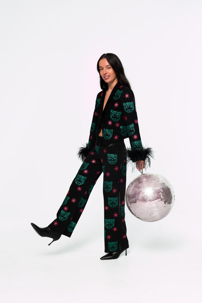 Leopard Starry Tuxedo suit 