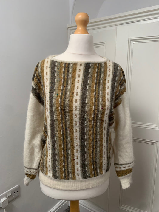 vintage cream jumper