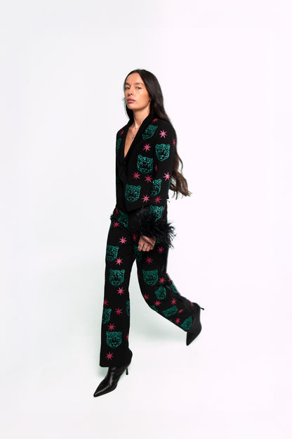 Leopard Starry Tuxedo suit 