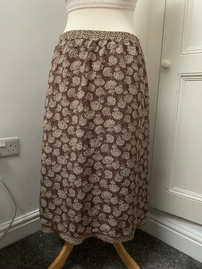 reversible floral skirt