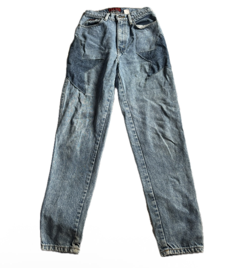 Reworked denim jeans- size 6