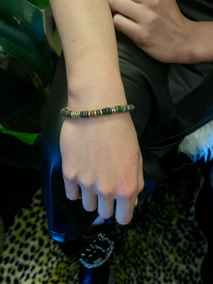 Gaia Gemstone Bracelet – Natural Jasper & Gold 