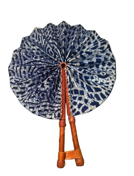 Fan Blue and White