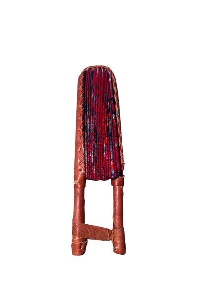 Fan Red and Blue Tie dye 