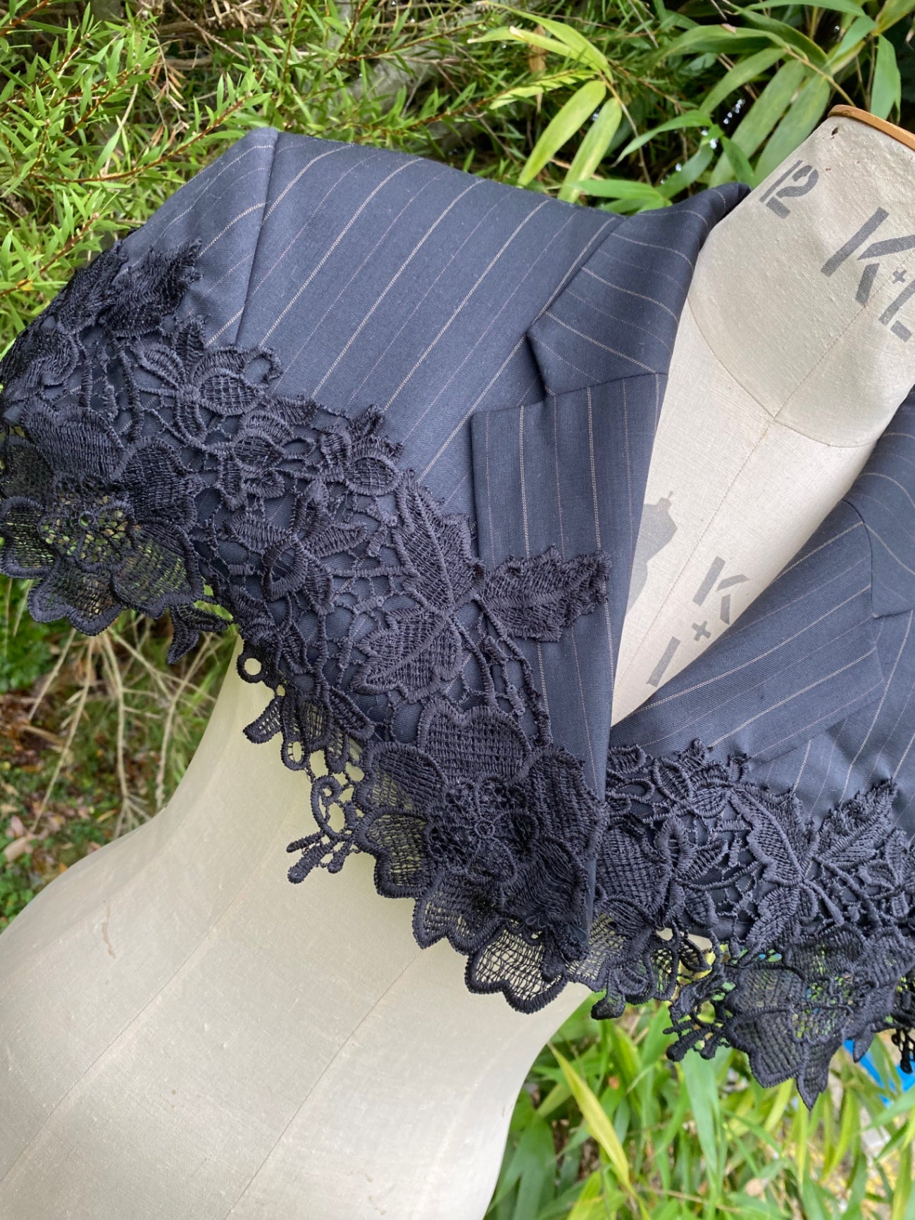 Lace cut cape