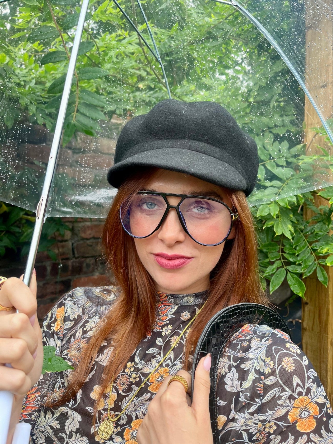 BLACK WOOL BAKER BOY HAT CAP ADJUSTABLE