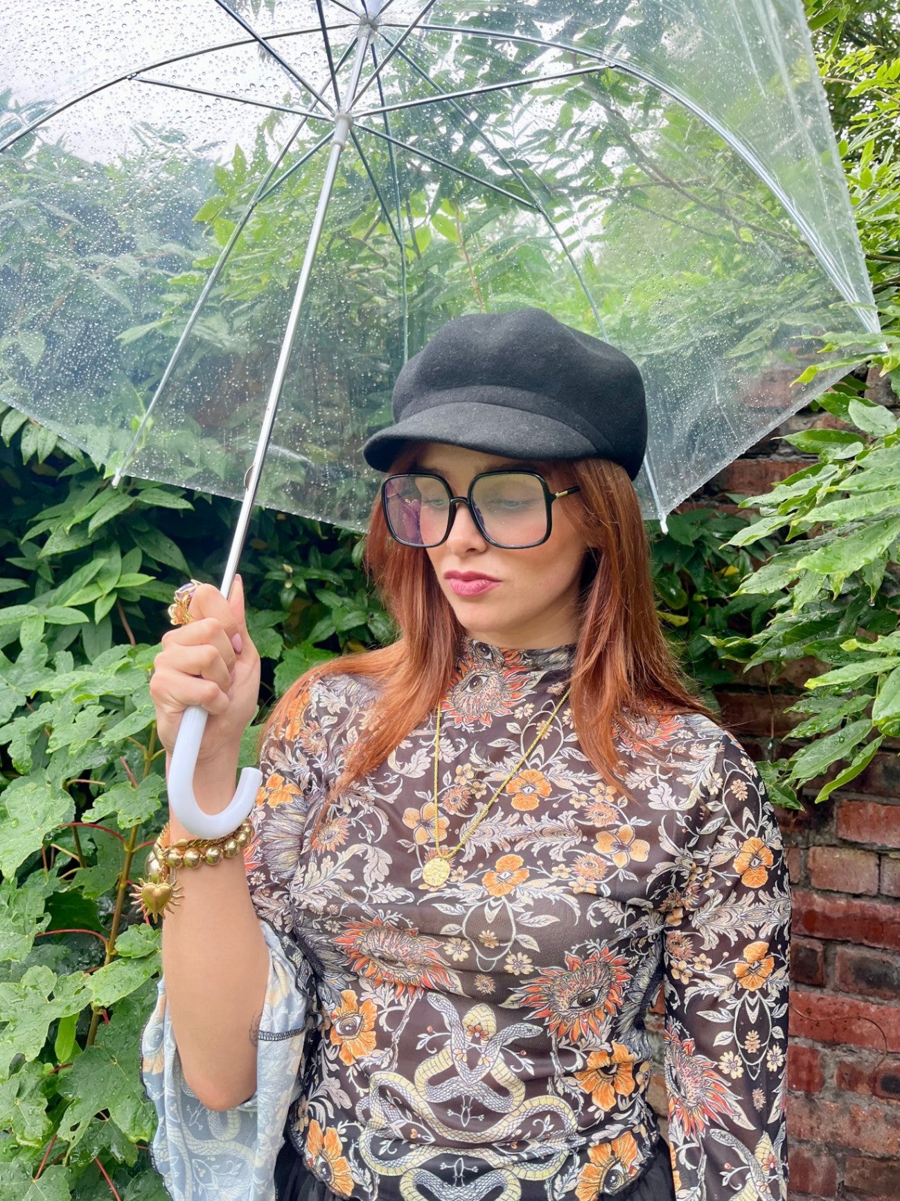 BLACK WOOL BAKER BOY HAT CAP ADJUSTABLE