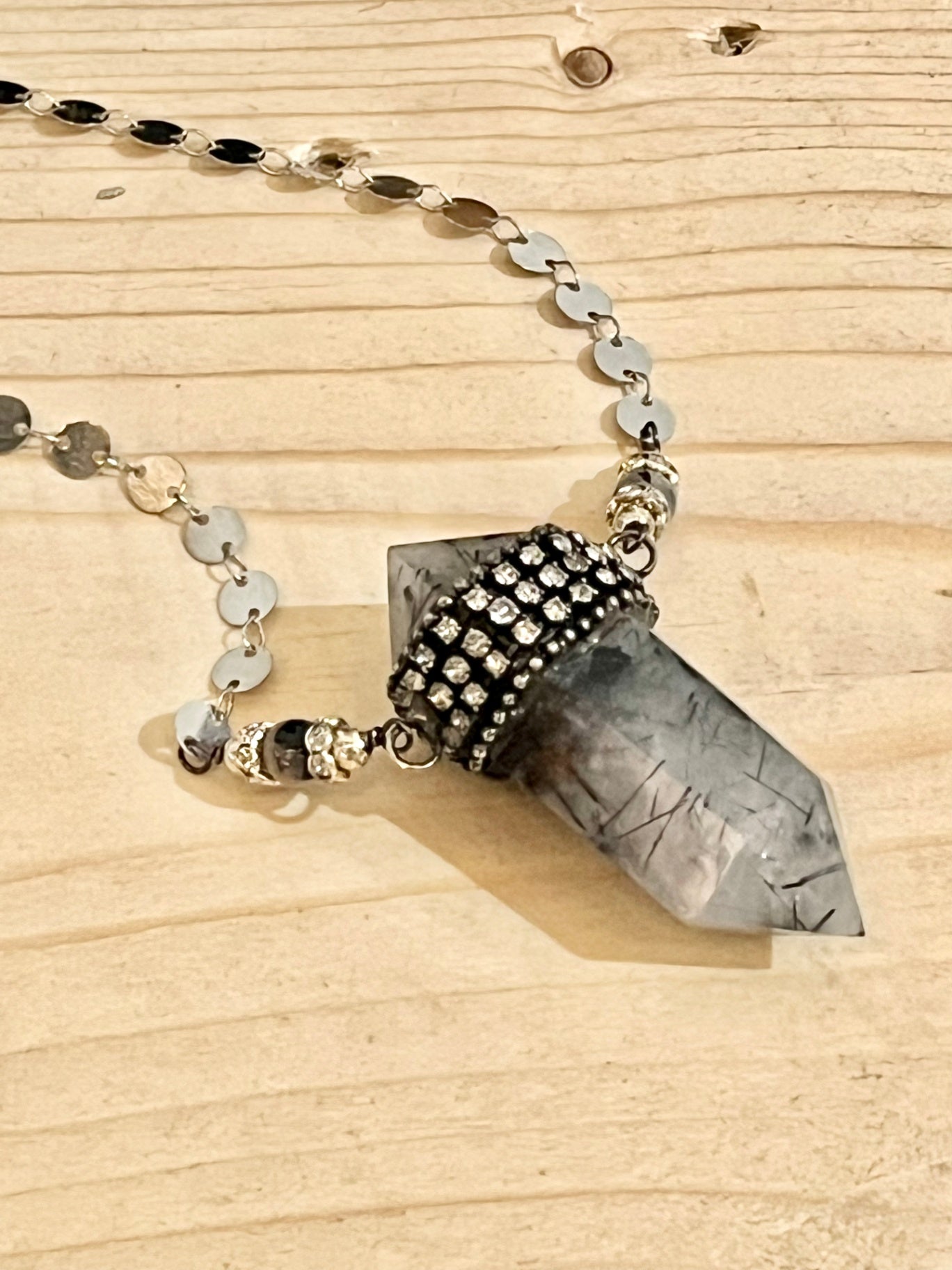 ⚡️ Rutilated Quartz Point Necklace – Illumination & Manifestation
