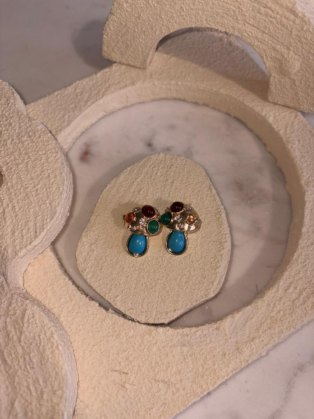 Amanita Mushroom earrings 