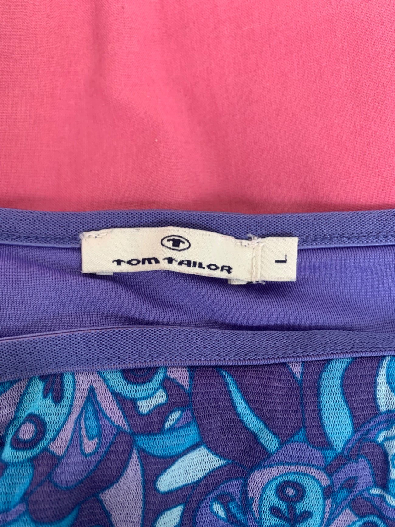 blue & purple paisley skirt