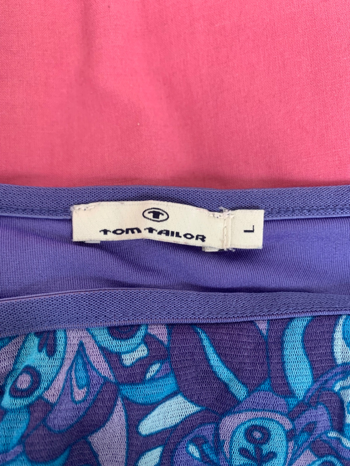 blue & purple paisley skirt