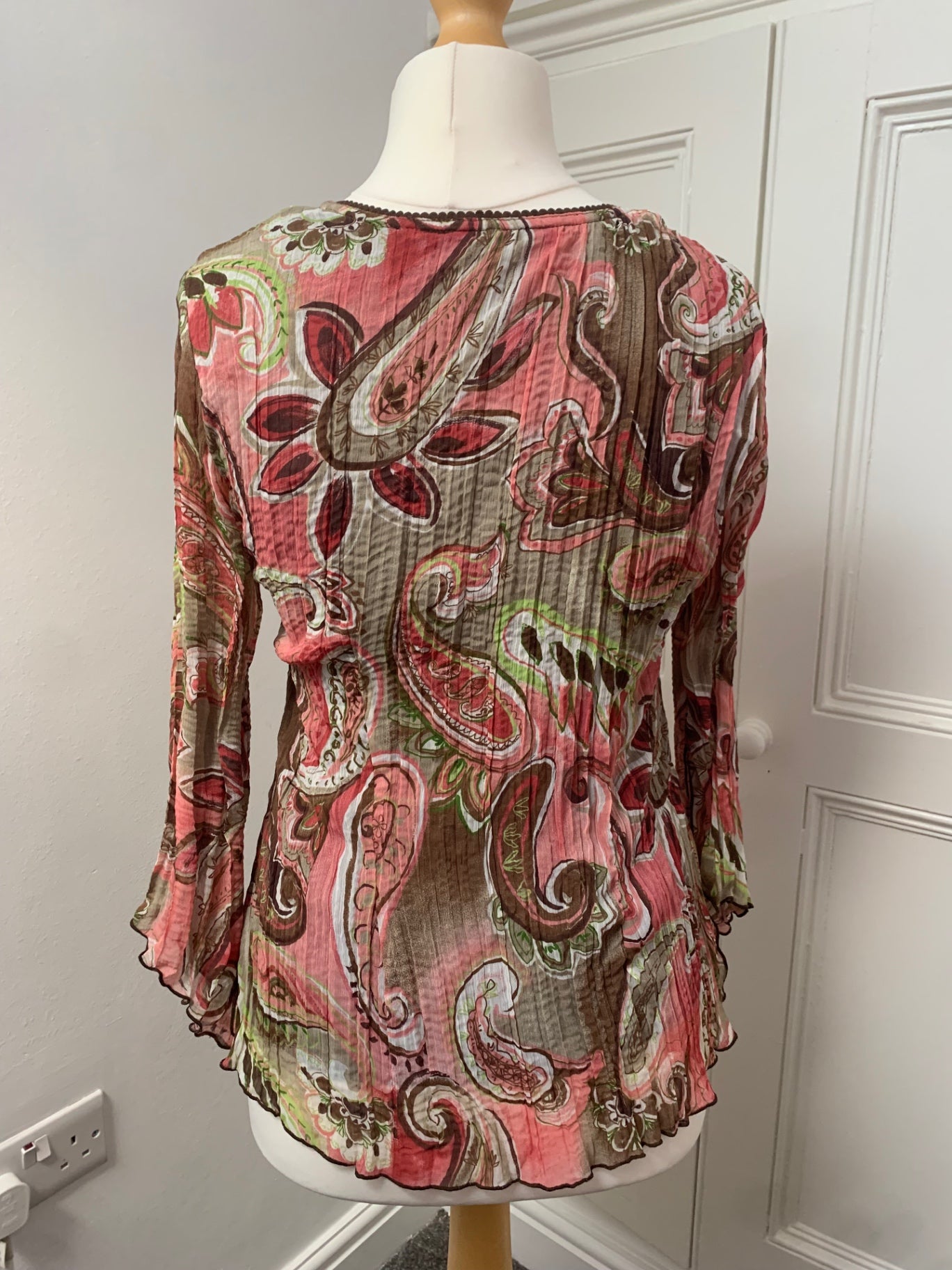 vintage pink & green fairy top