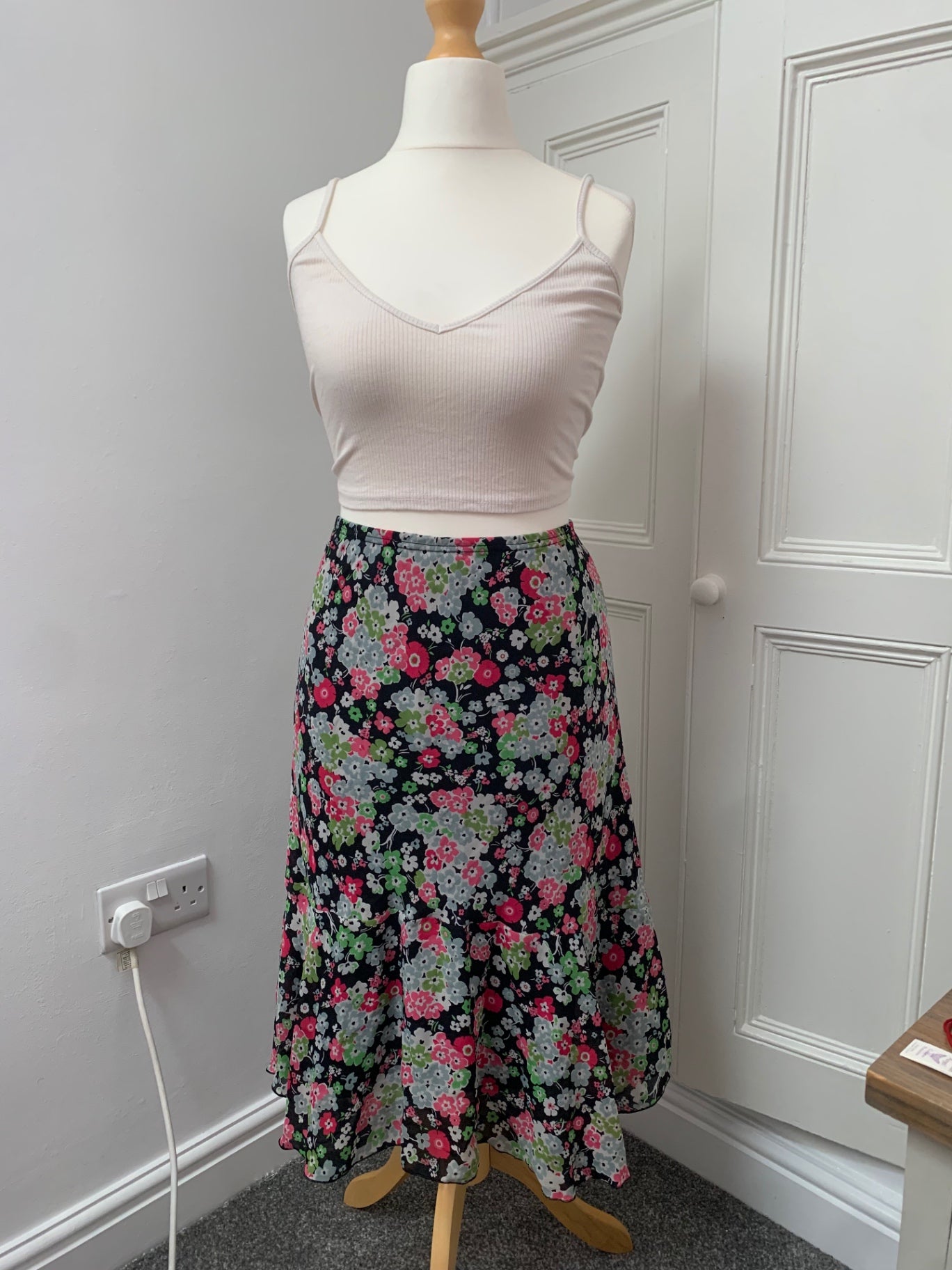 colourful floral cato skirt