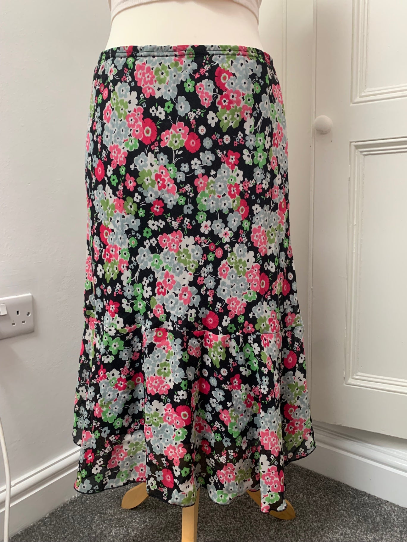 colourful floral cato skirt