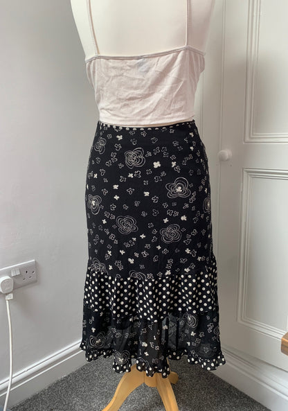 gerard darel black & white skirt
