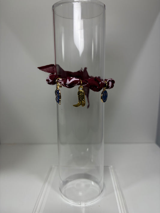 Bandana charm bracelet 