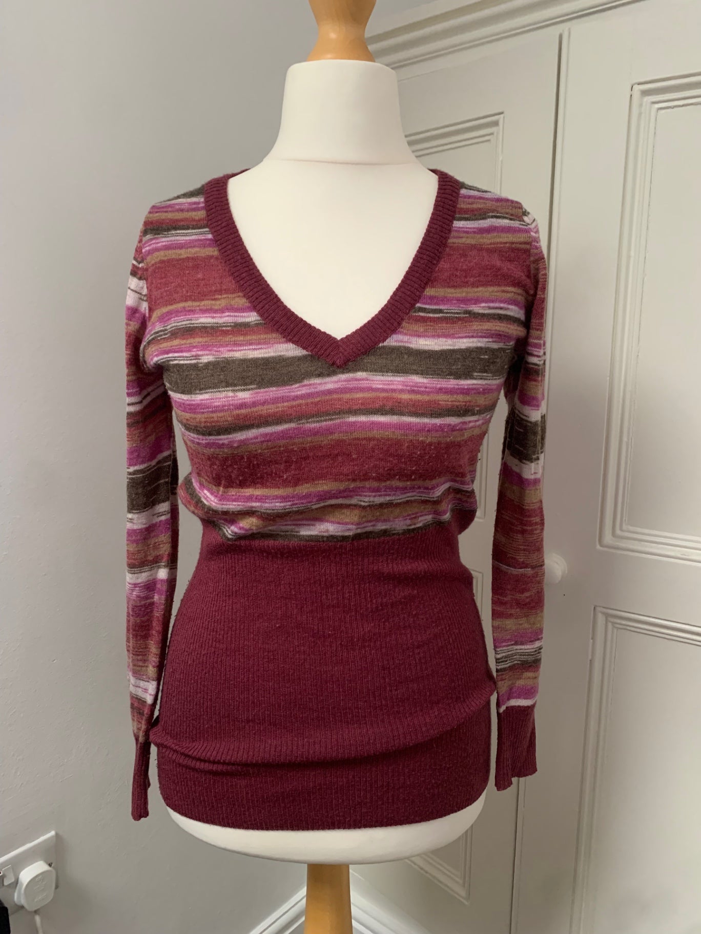 vintage 2000s striped jumper
