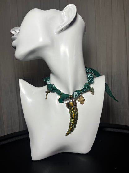 Bandana charm necklace 