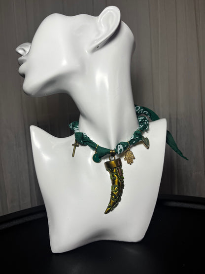 Bandana charm necklace 