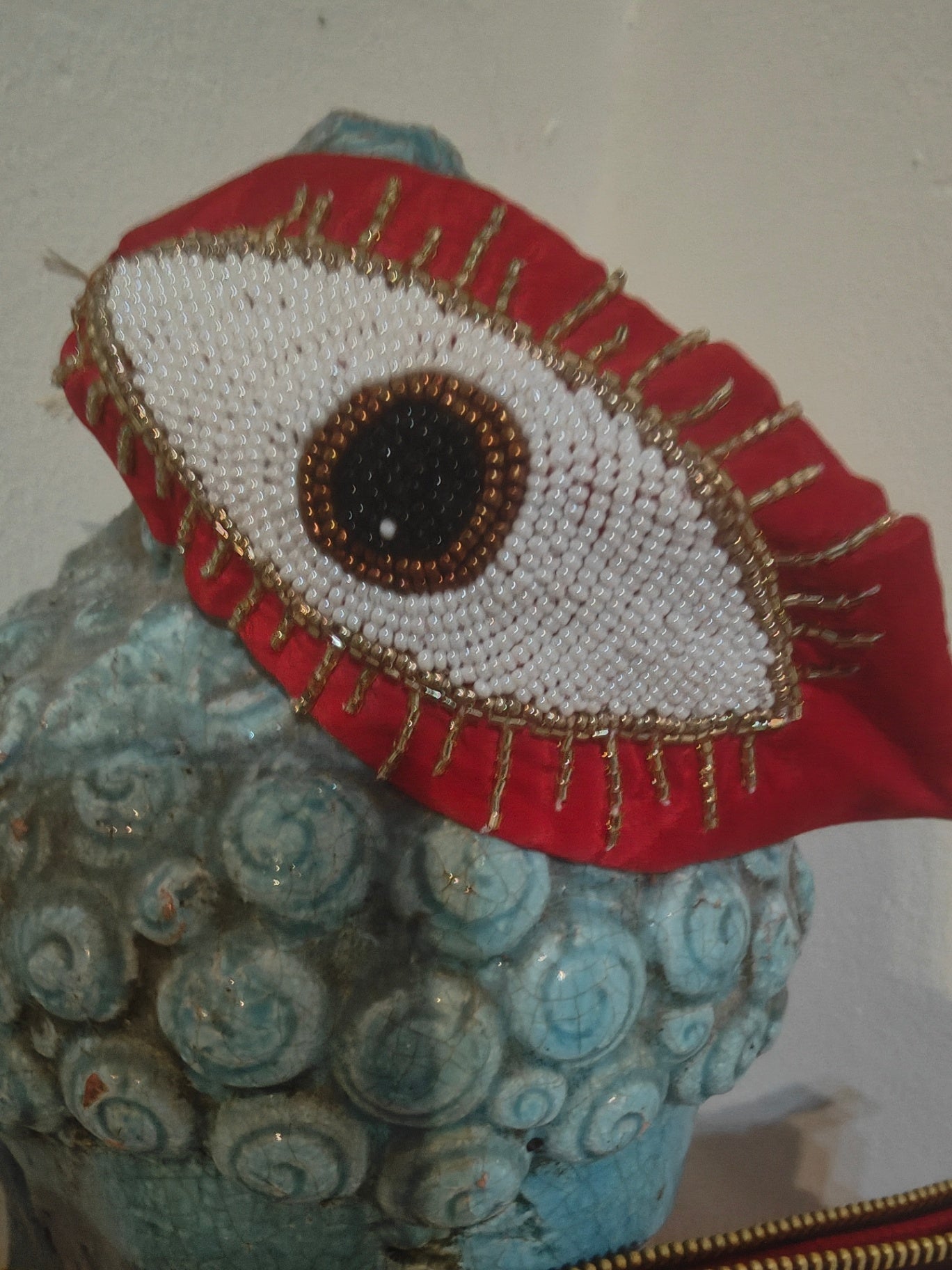 Evil eye protection bag and headband set 