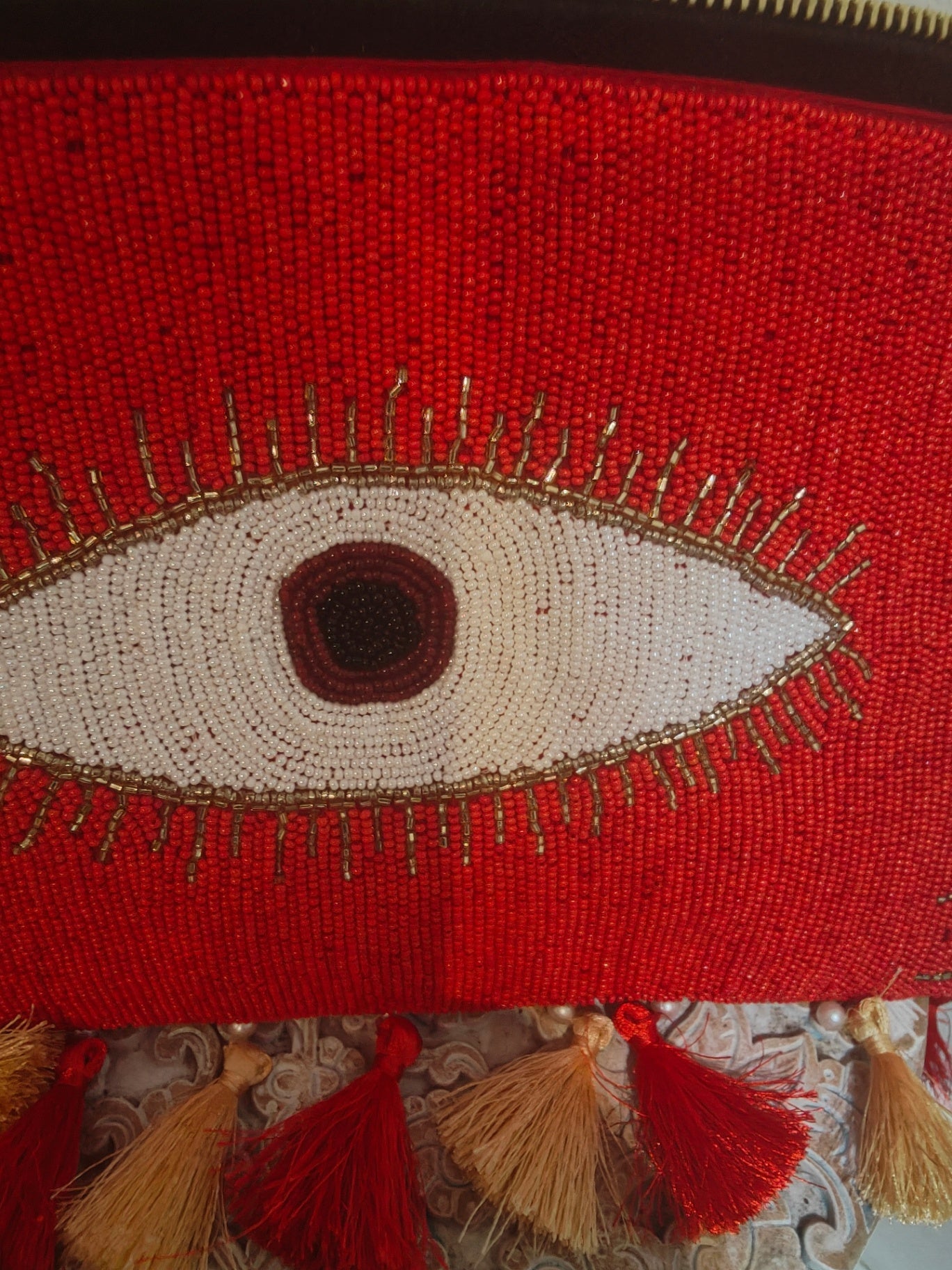 Evil eye protection bag and headband set 