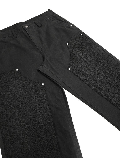 LACE DOUBLE KNEE DENIM