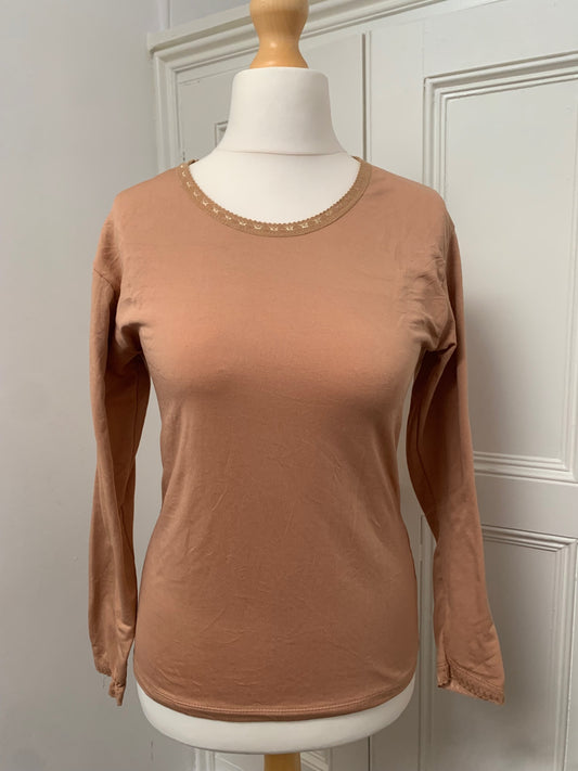 vintage beige cotton jumper