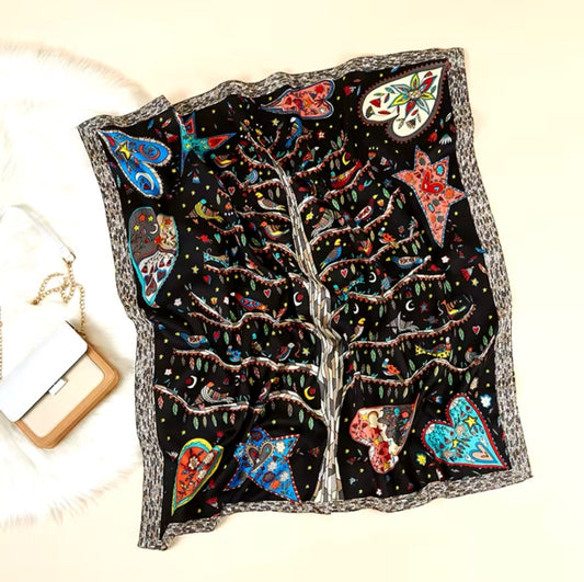 Black Love Heart Scarf