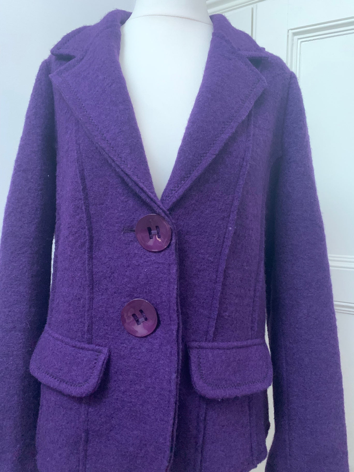 vintage italian purple button jacket 