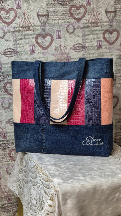 Leather& denim