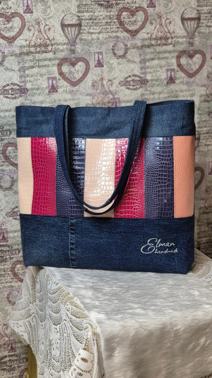 Leather& denim
