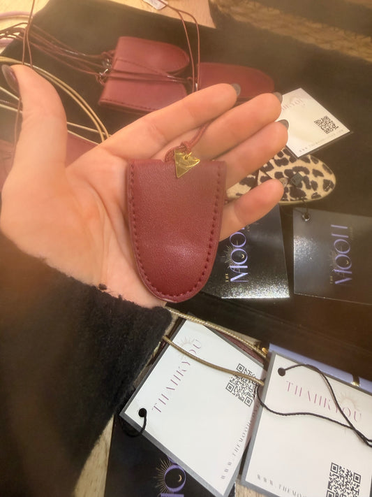 Burgandy Glasses Pouch Holder