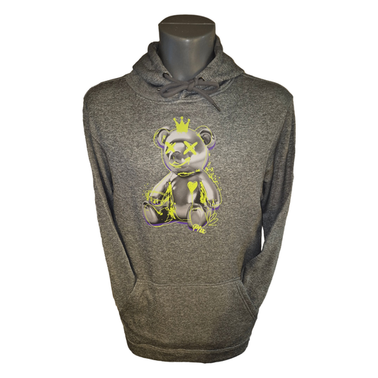 Teddy bear grey hoodie 