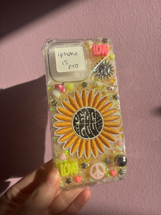 SALE Peace and Love Funky Phone case - IPhone 15 pro 🌈